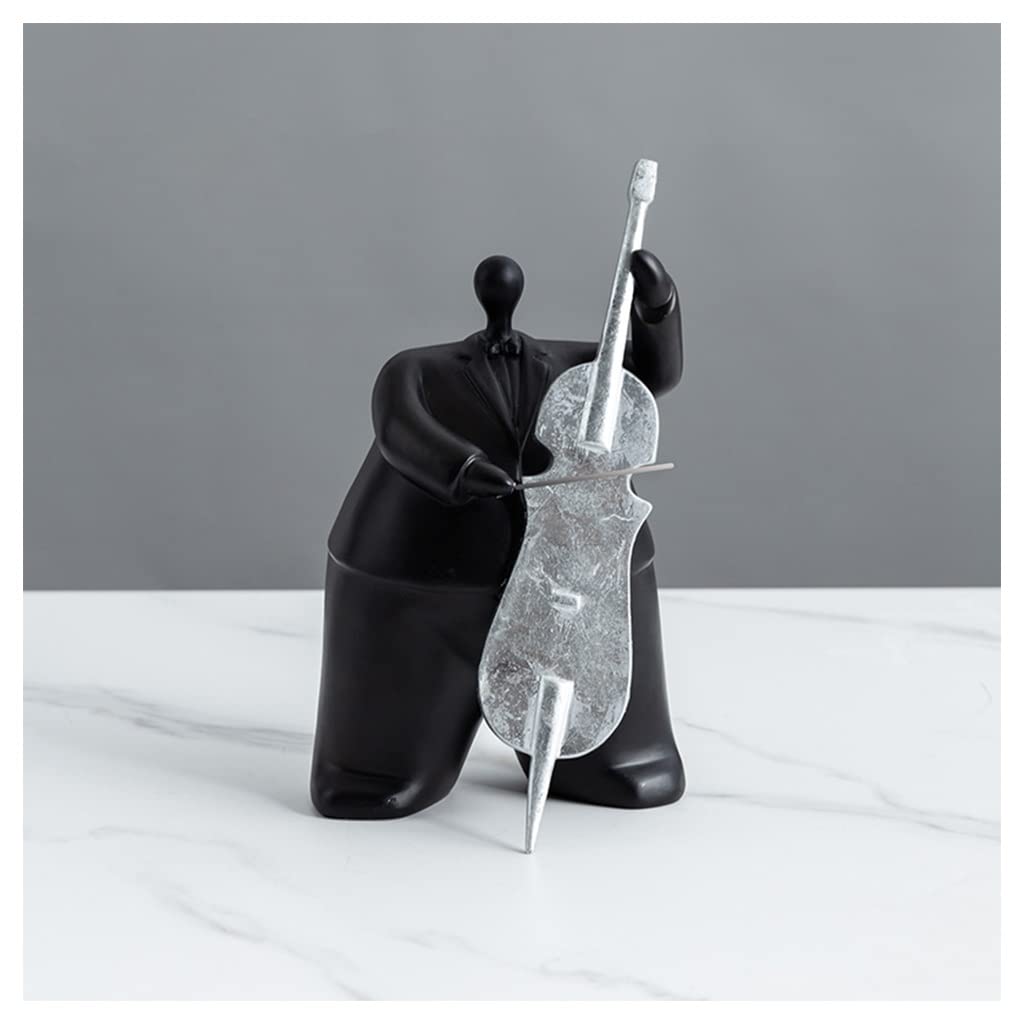 FLYIODFCXV desk ornaments, Resin Guitar Player Statues and Sculptures Home Décor,for Living Room Bedroom Office Bookshelf