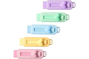 5-Pack Sliding Retractable Pencil Erasers: Your Precision Erasing Essential