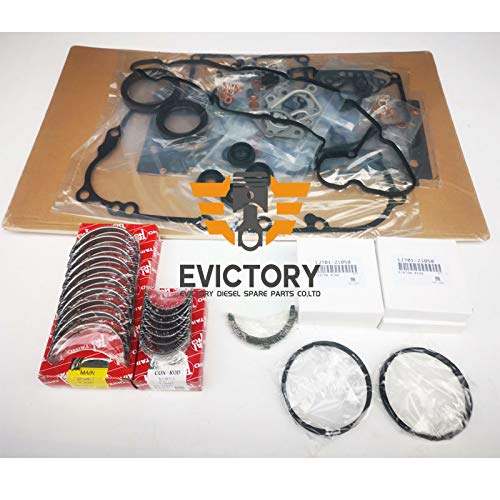 Kit reconstrucción pistón KUBOTA V2607T para reparar pérdida potencia