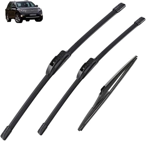 MadongJ Windshield Windscreen Wiper Blades for Toyota Highlander Kluger XU20 2000–2007, Replacement Blades All-Weather Performance Streak-Free Windshield Wipers