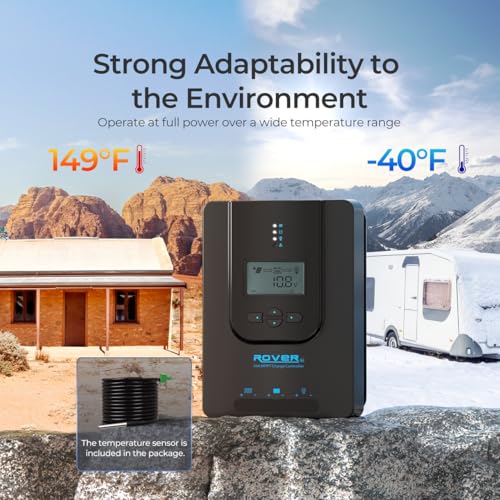 Renogy Rover MPPT Solar Charge Controller with Bluetooth 20A 12V/24V | 95V PV input,AGM/Gel/Flooded (auto), Li (manual), MPPT 99%,overcharge/short protection, negative ground, Bluetooth monitoring - image 5