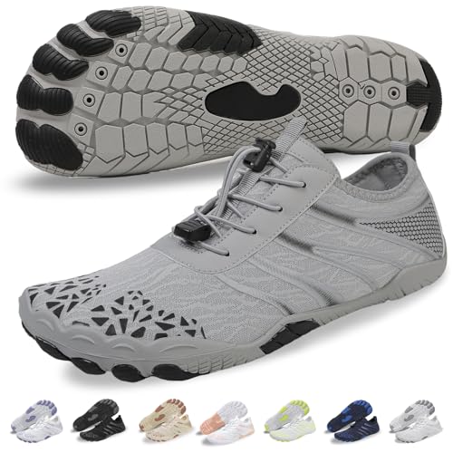 Image of Voyabarefoot Shoes for Women Men 2026 Upgrade Wide Toe Box Barefoot Hiking Sandals,Non-Slip Adjustable Water Shoes for Beach Walking Travel, Comfortable Slip On Walking Shoes