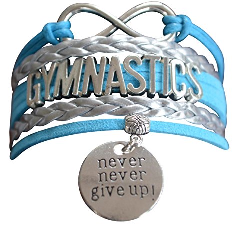 Infinity Collection Gymnastics Bracelet- Never Give Up Gymnastics Bracelet- Gymnastics Jewelry - Gift For Gymnast