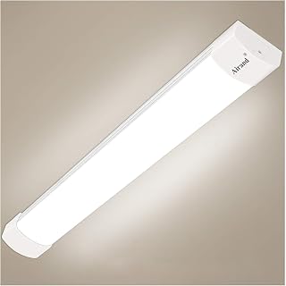 Airand LED Tube Light, 60 CM 2ft LED Luminaire IP66 Workshop Light 18W 4000K Waterproof Ceiling Light Natural White LED Tube Lamp for Warehouse Garage Office Supermarket Cellar Bathroom Kitchen