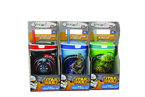Snackeez Jr. 8 oz. 2-in-1 Snack and Drink Cup - Star Wars (3 Pack (1 each))