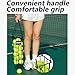 Selbst Tennis Ball Hopper, Tennis Balls Basket, Portable Pickleball Collector with Mesh Carry Bag - Large Capacity Carrier Picker Upper Caddy