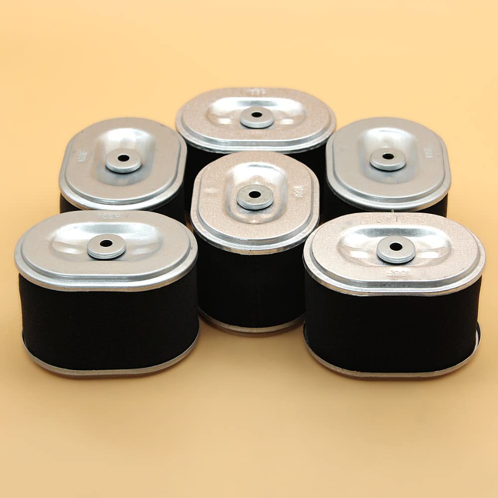 DUNLAP 6 unids/Lote Elemento de Filtro de Aire Apto for GX160 GX200 GX 160 200 5,5-6.5HP Motor pequeño reemplazo de generador de Gasolina