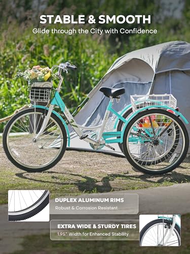 Image of VIRIBUS Adult Tricycle, Adult Electric Tricycle for Women