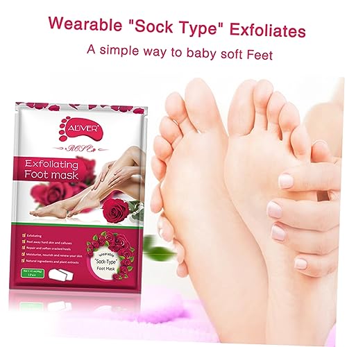 Beaupretty 2 Pares De Máscara Para Os Pés Descasca Suavemente A Máscara Para Os Pés Máscara Hidratan
