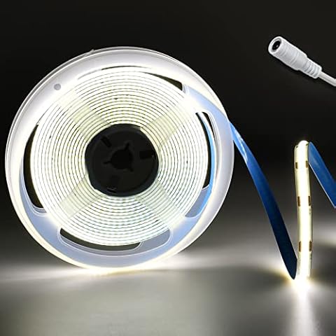 INDARUN 5m Neutral White COB LED Strip Light Cover