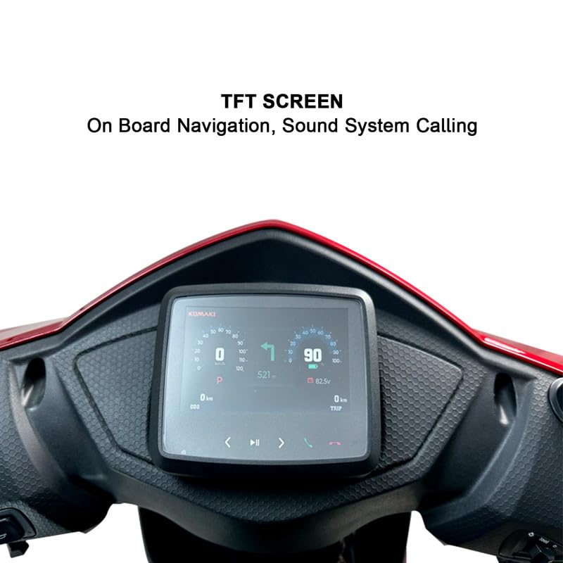 Image of Komaki SE Sport Hi-Speed Electric Scooter /EV Scooter (Garnet Red, 75 km /h to 80 km /h, Range: 140 km to 160 km per Charge)