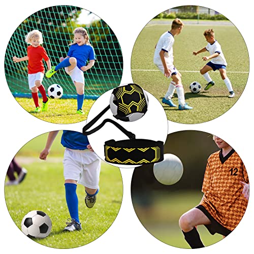 Dokeno Fussballtrainer Mit Schnur - Trainingszubehör Und Geschenk für Kinder, Erwachsene, Fußballer - Trainingsgerät für Bälle Größe 3, 4, 5