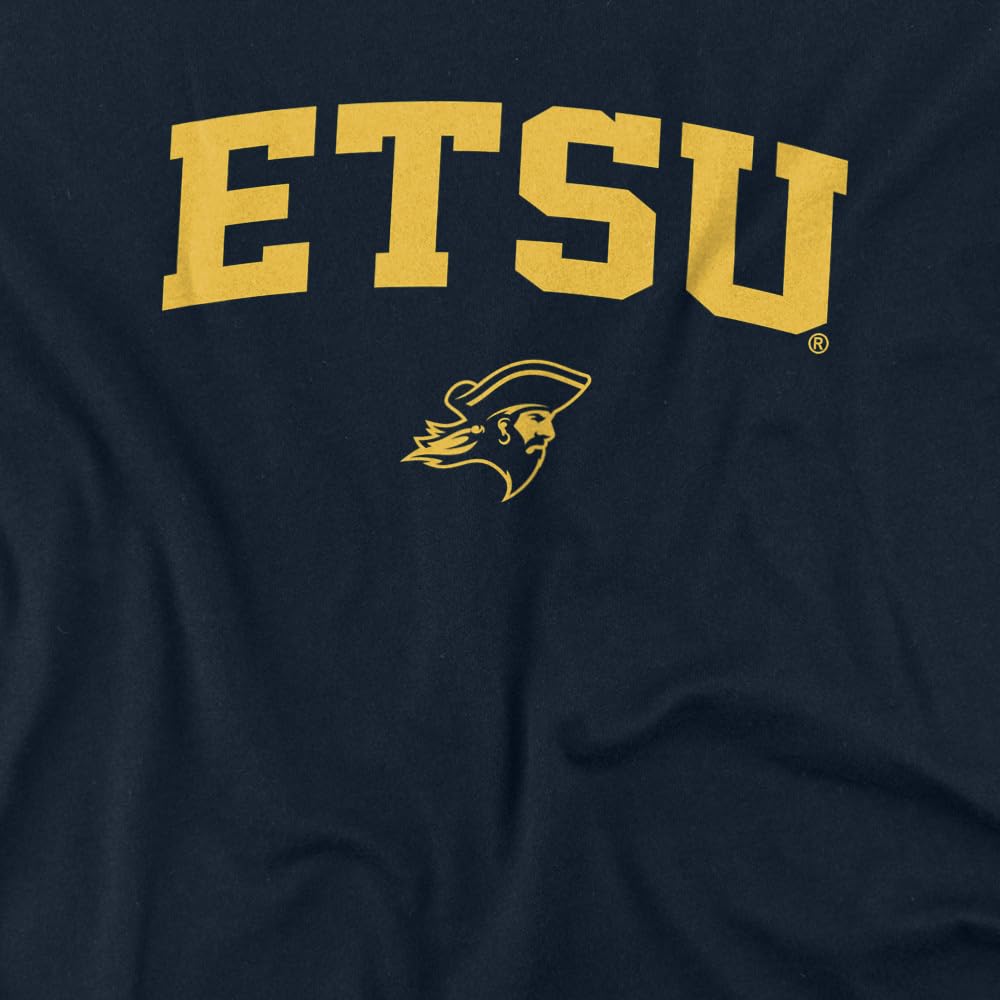 LOGOVISION East Tennessee State University One Color Arched Kids T Shirt (2) for Toddler Boys and Girls, Navy