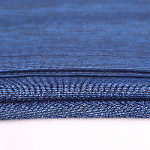 Men's Bodybuilding Long-Sleeve Hoodie Running Sweatshirts Dry Fit Performance Stretchy Polyester and Spandex Color Blue Size L - Image 7