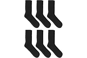 Men's Odor Resistant Crew Socks 6pk - Goodfellow & Co™