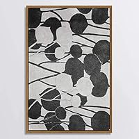 SIGNWIN Canvas Wall Art Black and White Flowers Canvas Prints Home Artwork Decoration for Living Room,Bedroom - 16