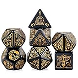 25mm Giant Polyhedral Dice Set D&D, DNDND Constellation Patterns DND Dice with Metal Tin for Role...