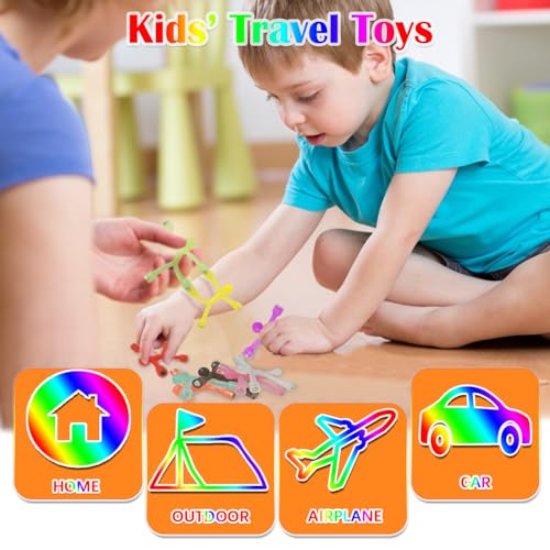 JRD&BS WINL 10 Pcs Set Novelty Mini Man Magnet Toys for Kids Fun Toy Travel Toys for Young Kids Great toy for 3-12 Boys Girls So Colorful and Cute for Children Rubber Magnet Men (Classical) - Image 4