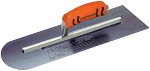 Kraft Tool CF284BPF - Juego de 3 palas de cemento de acero azul con extremo cuadrado con mango ProForm, 14 x 4 pulgadas