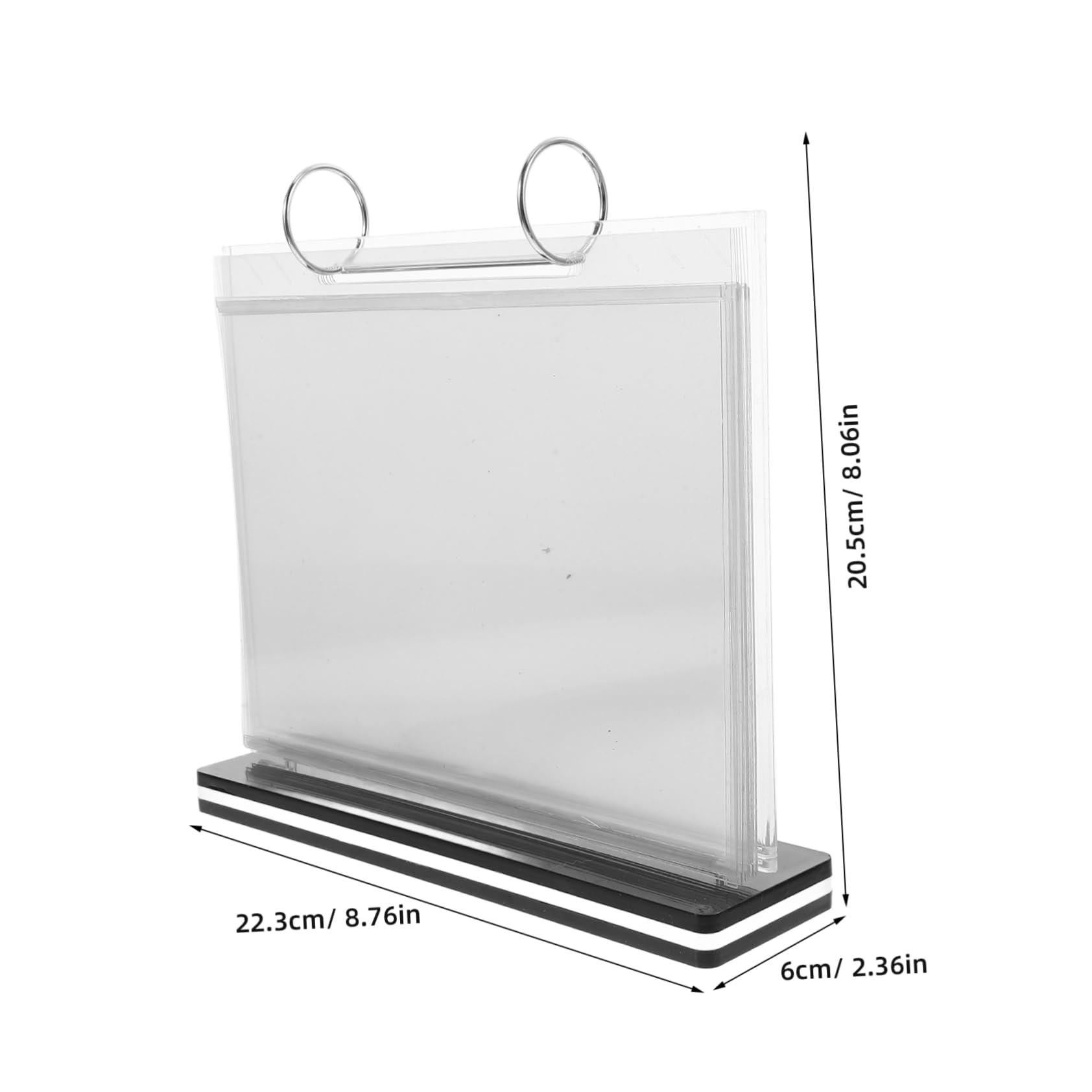 HAPINARY Greeting Card Display Stand A5 Size Paper Holder Brochure Display Stand Desk Flip Organizer