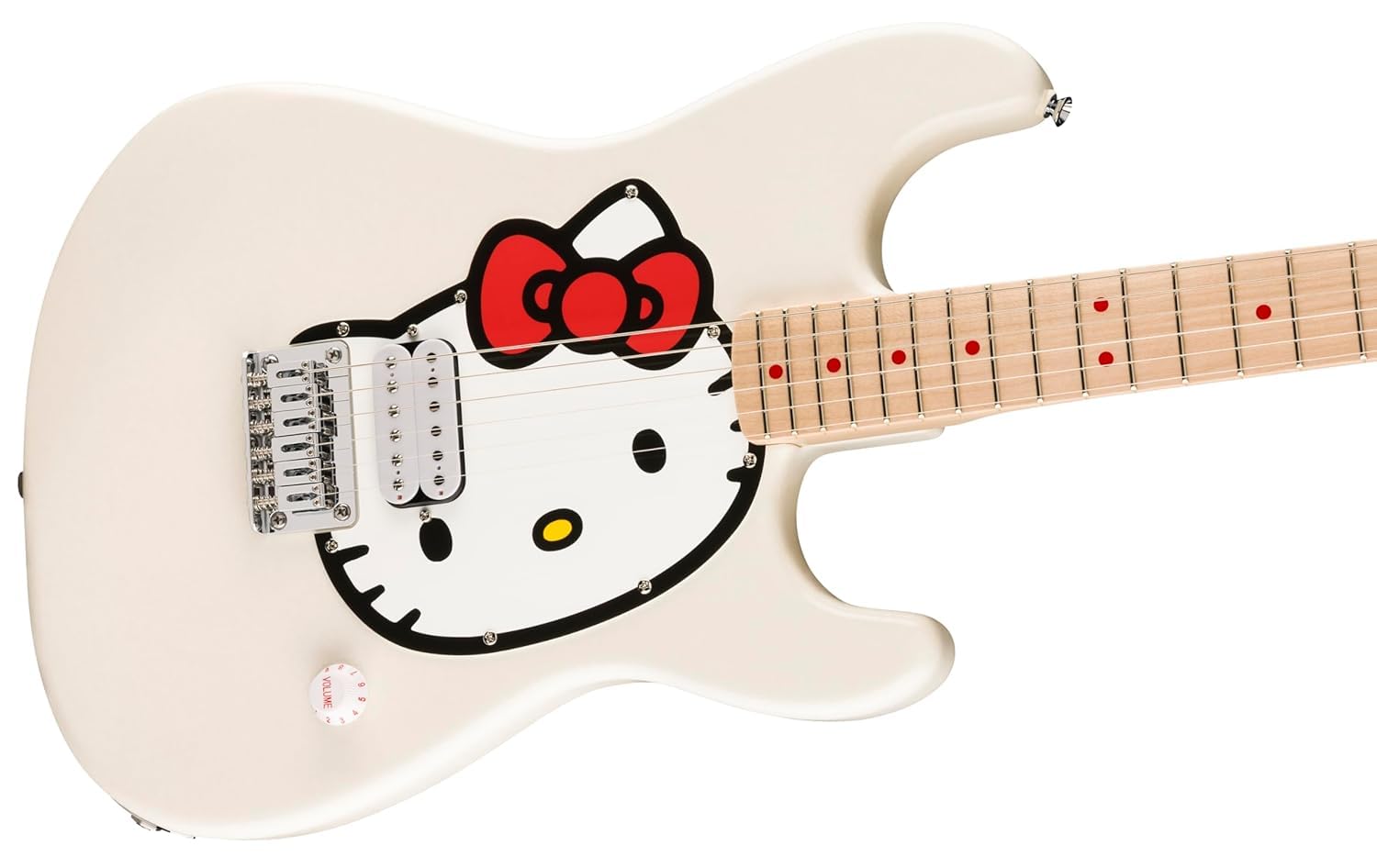 Amazon | Fender x Hello Kitty White Stratocaster | エレキギター