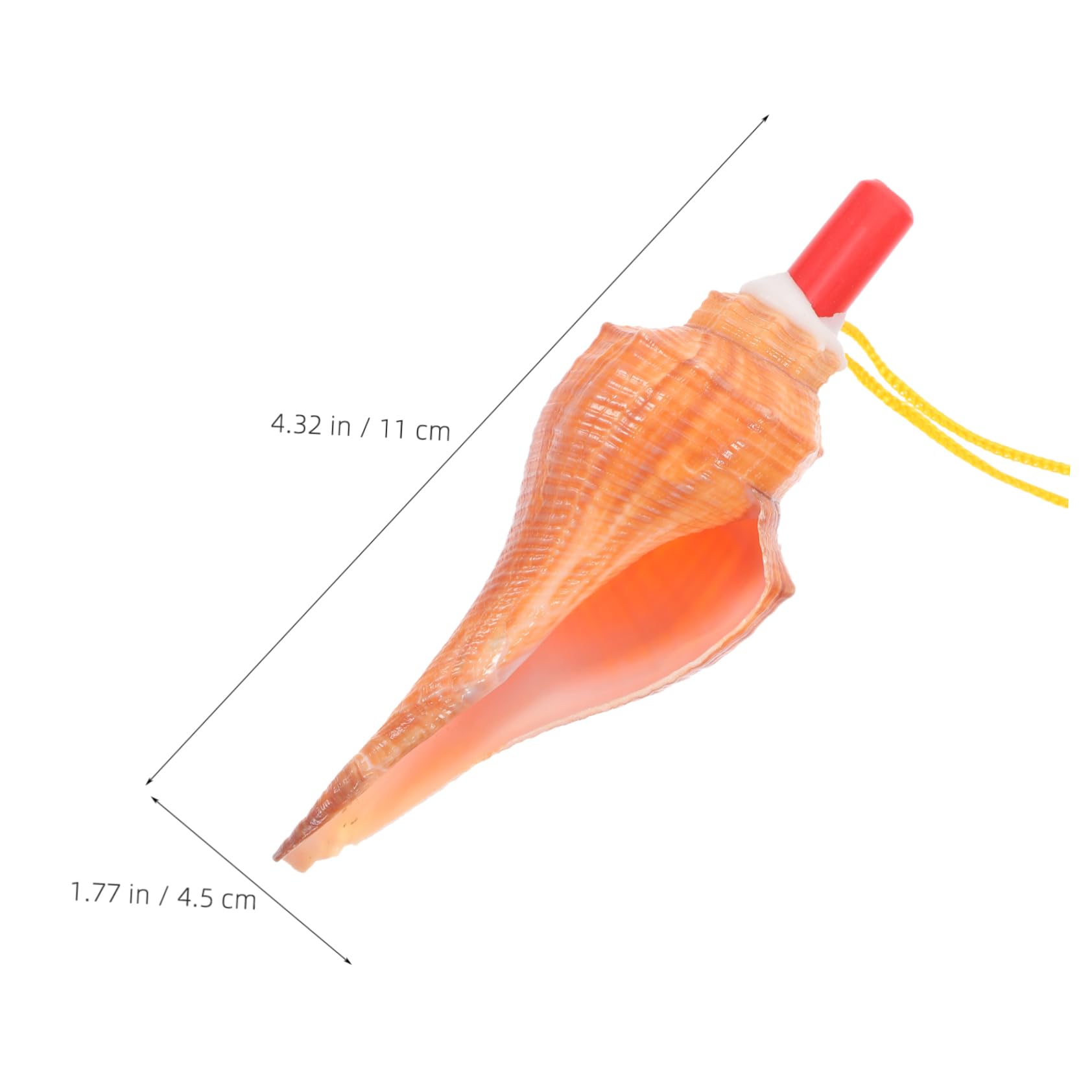 HANABASS 10Pcs Conch Whistle Fun Conch Shaped Whistles for Parties Travel Souvenirs and Playtime and Loud Noise Maker for Beach Decor