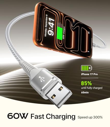 Image of USB C to C Cable 6FT 2Pack, USB C to USB C Cable Fast Charging iPhone USB C