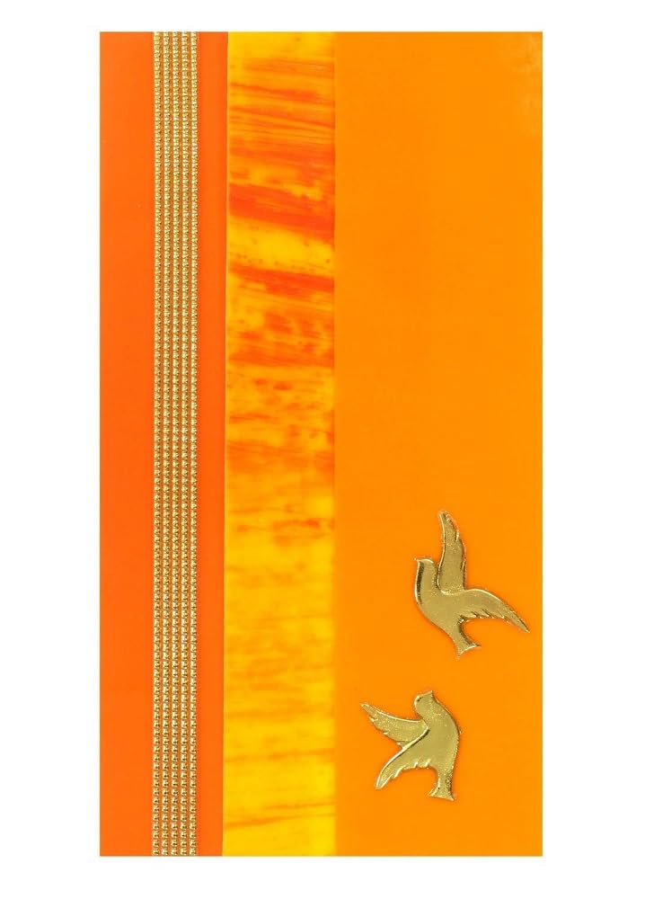Pracht Creatives Hobby Mix, 3 Half Plates, Approx. 200 x 50 x 0.5 mm, a Wax Strip and a Special Character for Modelling and Decorating Candles, Orange-Tone Gold, 200 x 100 x 0,5 mm