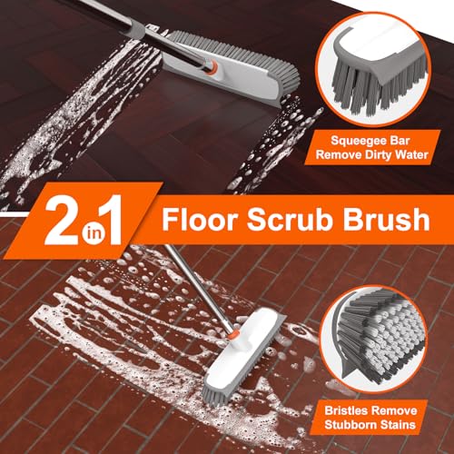 Brosse à récurer le béton et les terrasses extérieures avec manche BITOPE - 3