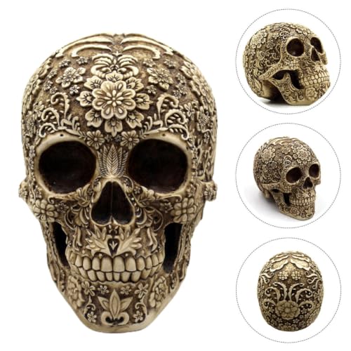 Cabezas de calaveras para escritorio en Halloween creando un ambiente terrorífico en casa 8