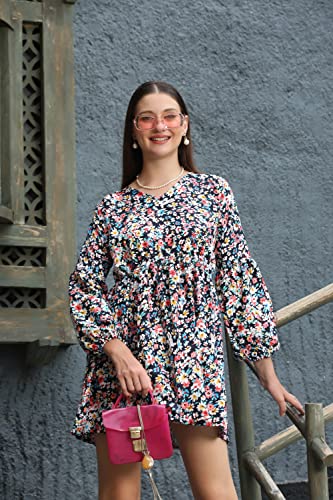Image of DHRUVI Trendz Women Knee-Length Dress | One Piece Dress for Women | Dresses for Women | Trendi Dress for Women | Dress