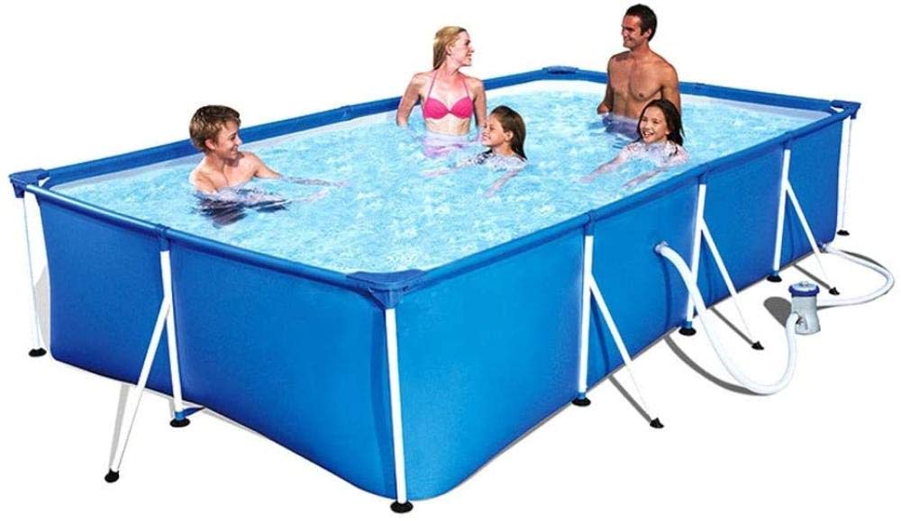Piscina Inflable Familiar: espaciosa Piscina Infantil para jardín con Bomba de Filtro, diversión al Aire Libre, fácil instalación y Mantenimiento, generosa