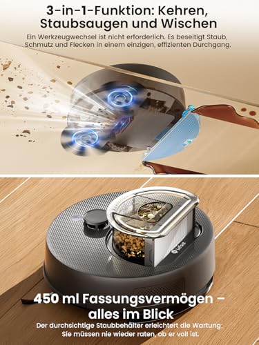 Lefant M330 Plus Staubsaugroboter mit Wischfunktion – Ansicht 4