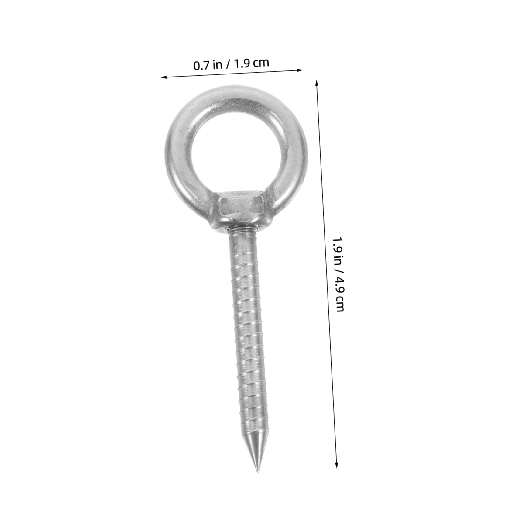 NAMOARLY 10pcs Stainless Steel Eye Screw Hooks Heavy Duty Ceiling Hooks for Hanging Round Ring for Drywall