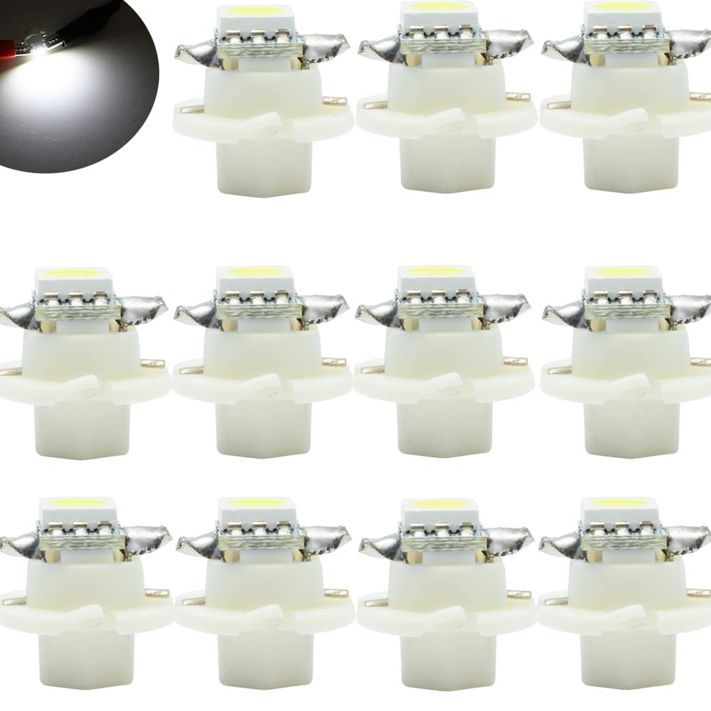 Mingrui test 11Pcs White B8.4d LED Dashboard Dash Gauge Instrument Light Bulbs Kit for Dodge Ram 1500 2500 3500 2002 2003 2004 2005 Tachometer Speedometer