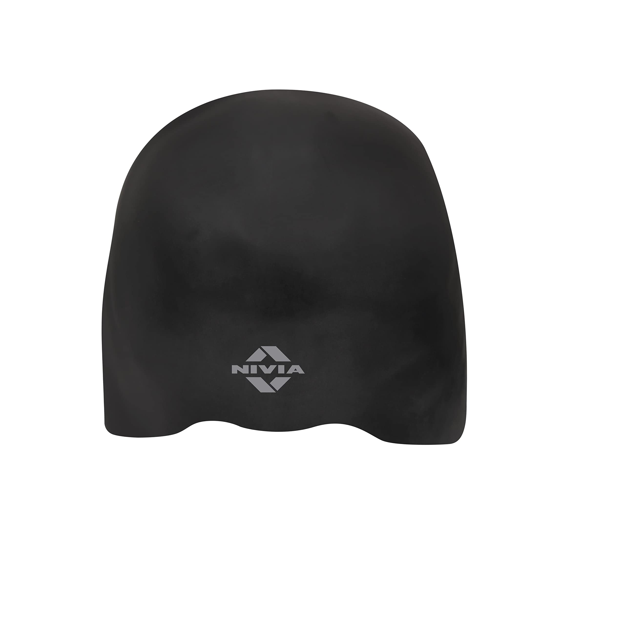 Nivia Racing 3D Swimming Cap/Silicone Swimming Cap/Unisex Swimming Cap/Easy Fit (Black) (B07LGPJQDH) Amazon Price History, Amazon Price Tracker