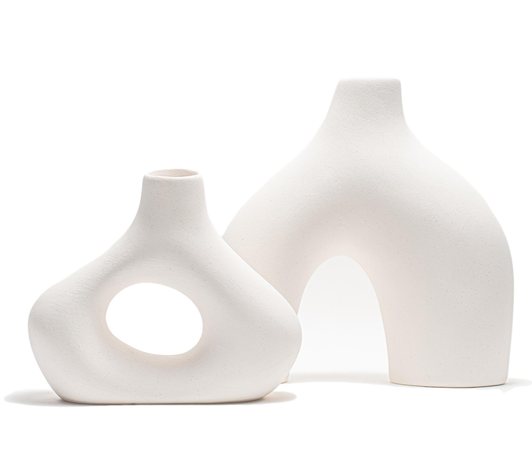 Amazon.co.jp: Kaenarie 花瓶 フラワーベース 素焼き 陶器 マット