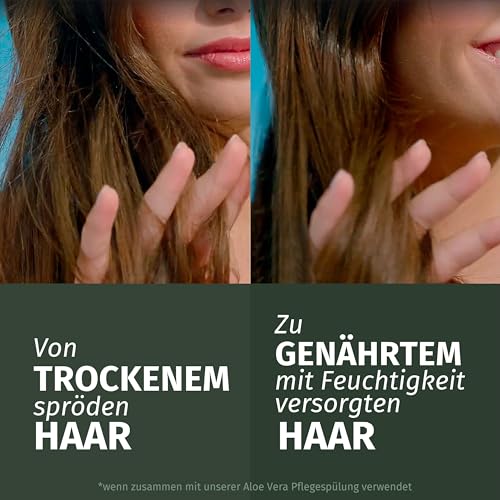 Herbal Essences Feuchtigkeits Shampoo mit Aloe und Jasminduft 350ml. Von sehr trockenem zu glänzenden Haar, Ohne Silikone, ohne sulfatierte Tenside, Mit Inhaltsstoffen natürlichen Ursprungs, Vegan