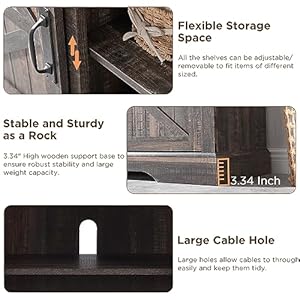 Okdfarmhouseelectrictvstandfor65inchtvrusticentertainmentcenterwith18fireplaceslidingbarndoorstorageshelveswoodmediaconsolecabinetforlivingroomdarkrusticoak Urban Country Home Decor Okd farmhouse electric tv stand for 65 inch tv rustic entertainment center with 18 fireplace sliding barn door storage shelves wood media console cabinet for living room dark rustic oak urban country home decor