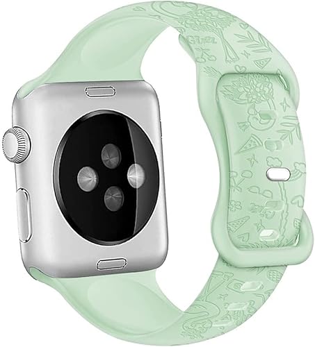 Miniatura 8 de Bandas grabadas de flamenco con correas estereoscópicas compatibles con Apple Watch de 1.496 pulgadas, 1.575 pulgadas, 1.614 pulgadas, correa de