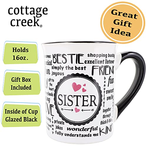 Cottage-Creek-Sister-Mug-16oz-Ceramic-Sister-Coffee-Mug-Sister-Gifts-Sister-Birthday