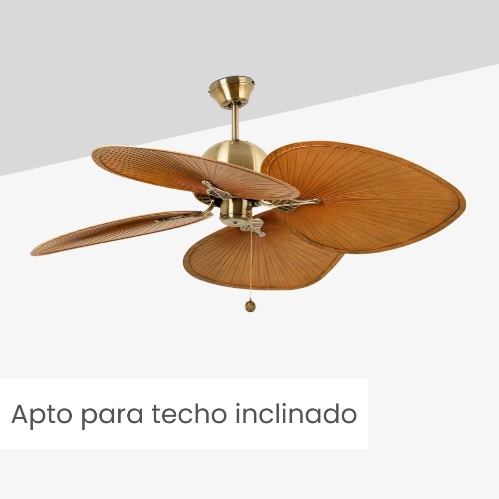 FARO BARCELONA 33352B- CUBA Ventilador de techo oro viejo