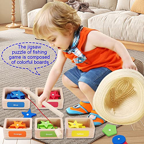Ccmtanghong Montessori Toy Color Sorting & Shape Sorter Toys，2-In-1 Sorting Cup&Fishing Game Preschool Fishing Game Toy Set Educational Hand-Eye Coordination Training Toys For 1-6Years Boys Girls #TOP3