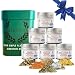 Gourmet Culinary Favorites | Gift Packaged Seasoning Collection | Set of 6 | Go To Gift For All Occasions | All Natural, Non GMO | Gourmet Infused Spice & Herb Blends | Small Batch, Hand Made Seasonings | Made in USA | No Artificial Ingredients, Authentic Flavors | GLP-1 Friendly | Artisanal Seasoning Gifts Pack | Sustainably Sourced, Ultra Premium | Gustus Vitae