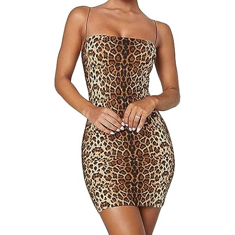 Moonlove Sexy Leopard Print Miniskirt Dress Cover