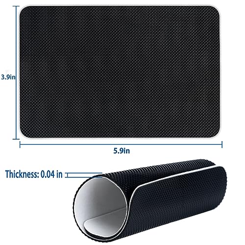 Image of GADEBAO Shoe Sole Protector, 4 Pcs Self Adhesive Shoe Bottom Protector for High Heels, Silicone Anti Slip Shoe Grips on Bottom of Shoes, Non Slip Pads for Shoes (Medium, 6 inch by 4 inch, Black)