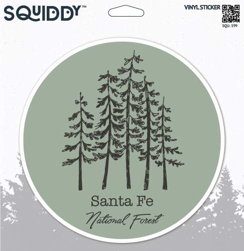 Squiddy Santa Fe National Forest - Vinyl Sticker for Car, Laptop, Notebook (4" Wide)