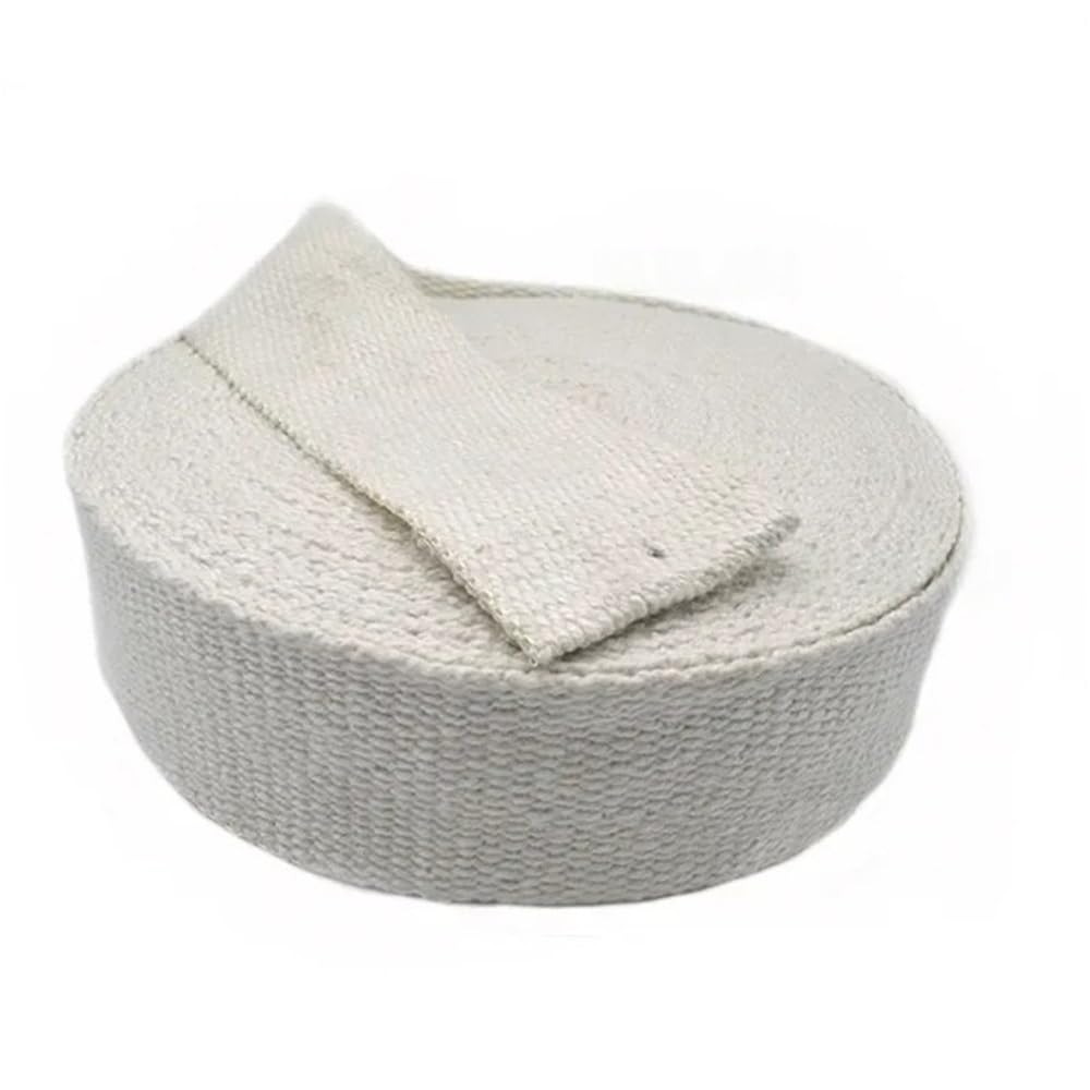 Corda in fibra di vetro per stufe, Corda di tenuta intrecciata in fibra vetro ad alta temperatura, larghezza 30 mm, spessore 3, lunghezza 1 M-40 M | 5M