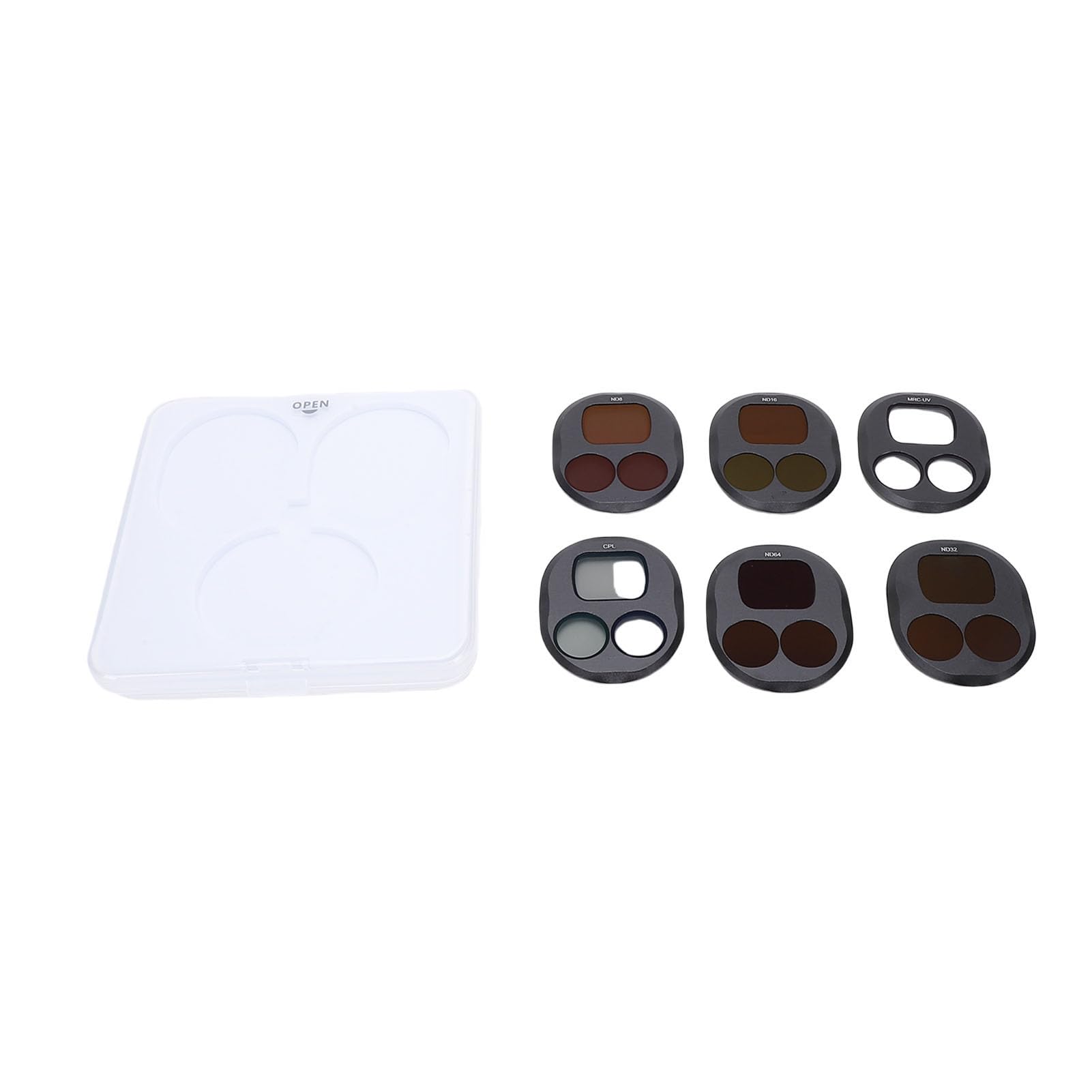 Sxhlseller Zestaw Filtrów ND CPL, Szkło Optyczne HD, Aluminium | Filtry ND8/16/32/64 i CPL, Szkło Optyczne HD, Rama Aluminiowa, Odporna na Zarysowania, Odporna na Wodę/kurz/olej, Lekka