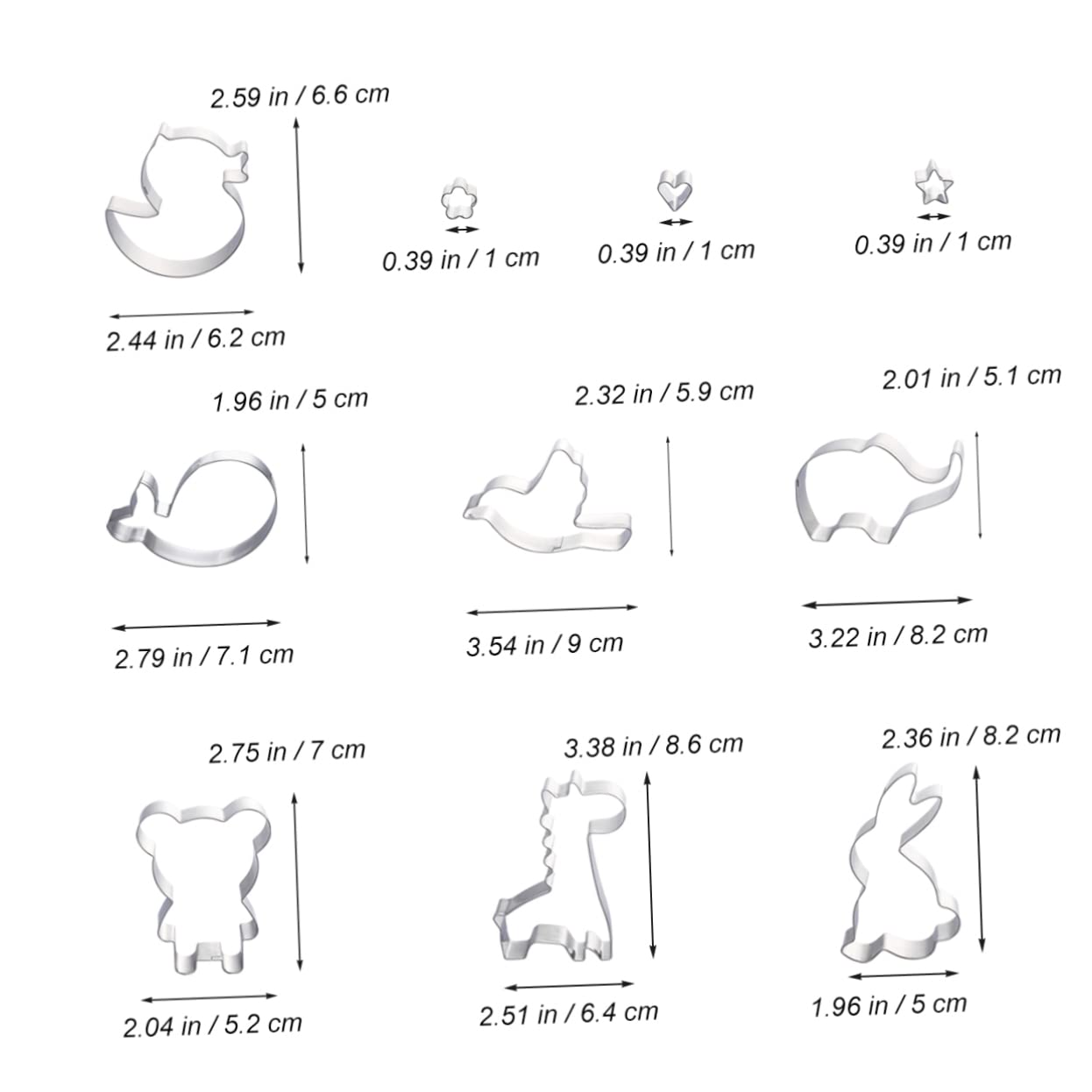 TOPBATHY 30 Stk Ausstechformen keksform ostern easter cookie cutters Keksformen für Ostern Plätzchen für Kinder Stern-Ausstecher Kuchen-Puck-Form Kuchenform Keksausstecher aus Edelstahl